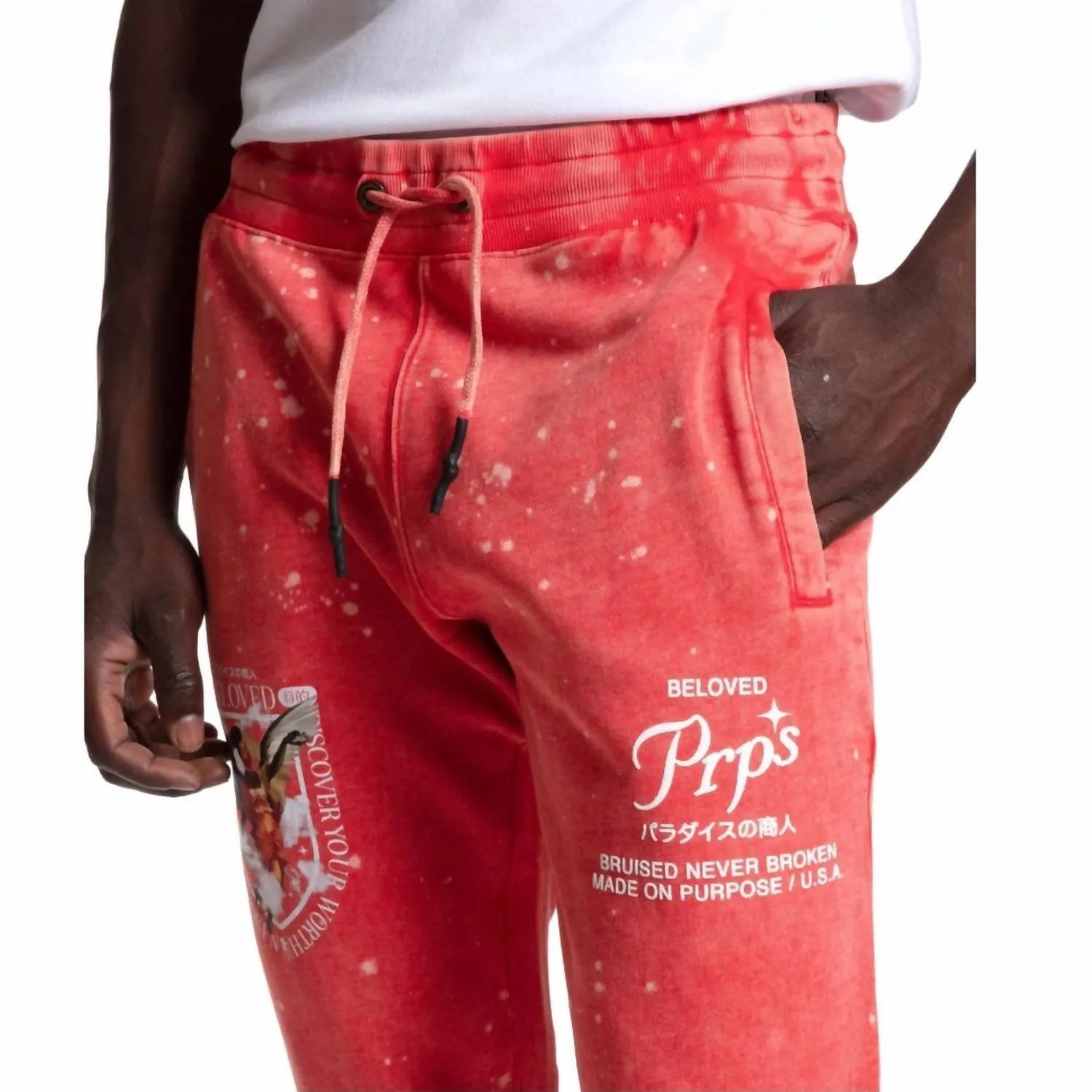 Pantalon de jogging Berly pour homme en rouge