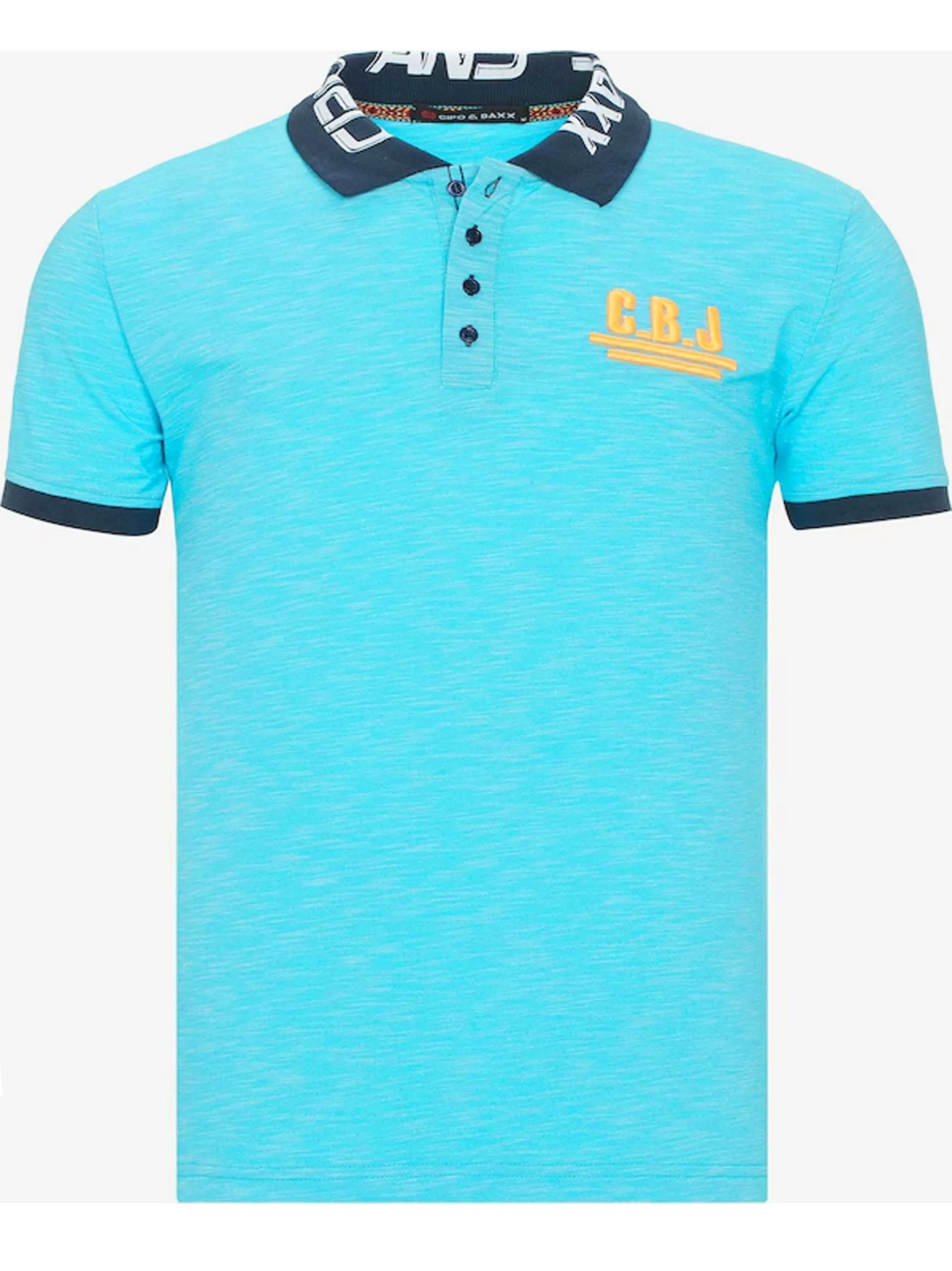 Polo Homme Brodé au Logo de Marque, Bleu