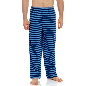 Mens Fleece Pajama Pants Striped