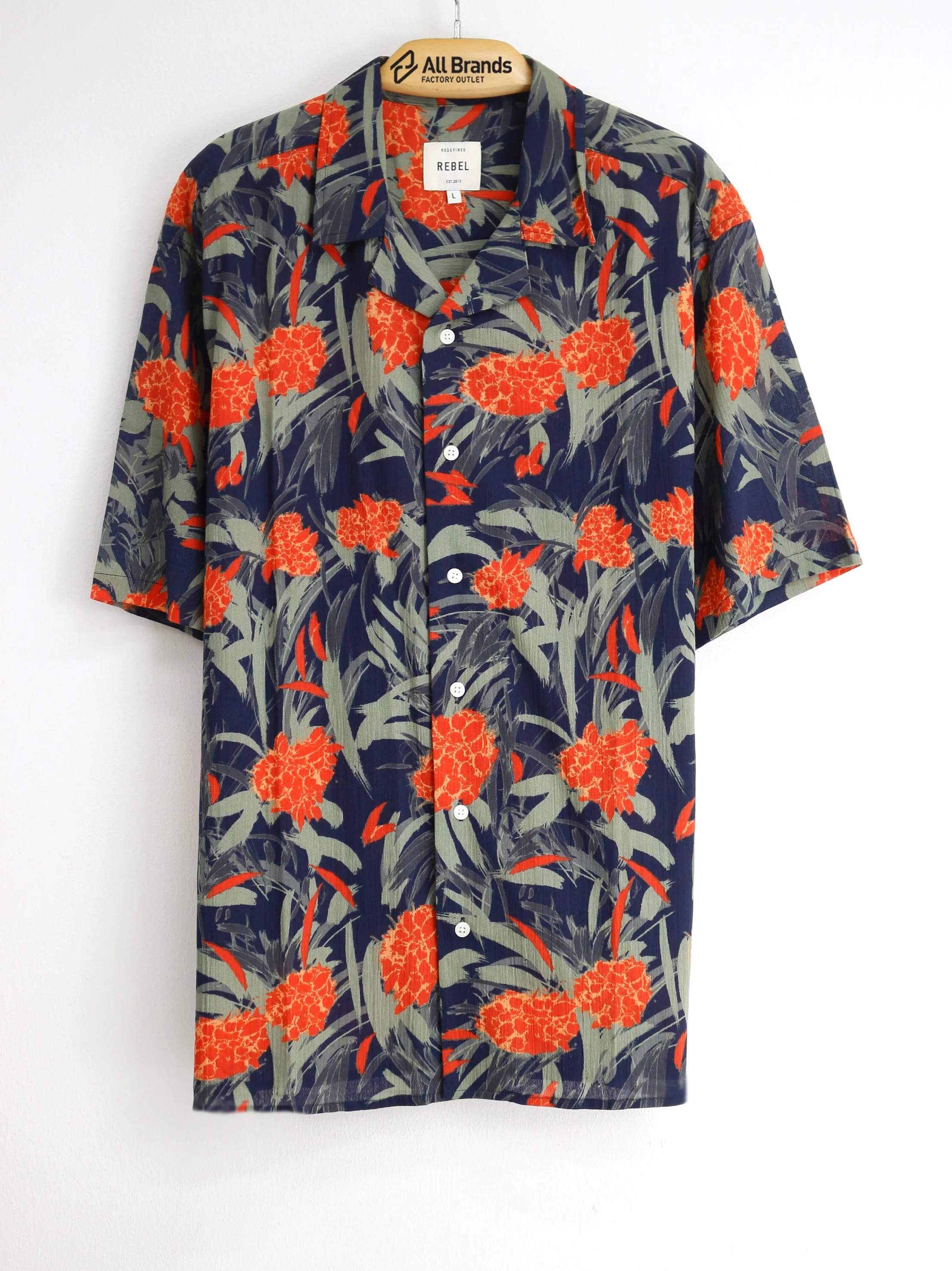 Chemise pour Homme à Imprimé Floral, Multicolore