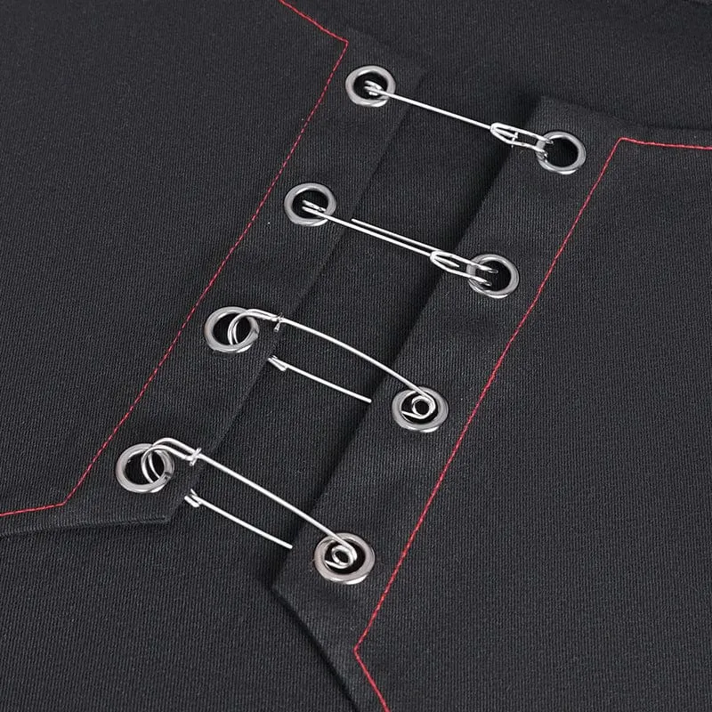 Pantalon évasé à clous gothique pour homme