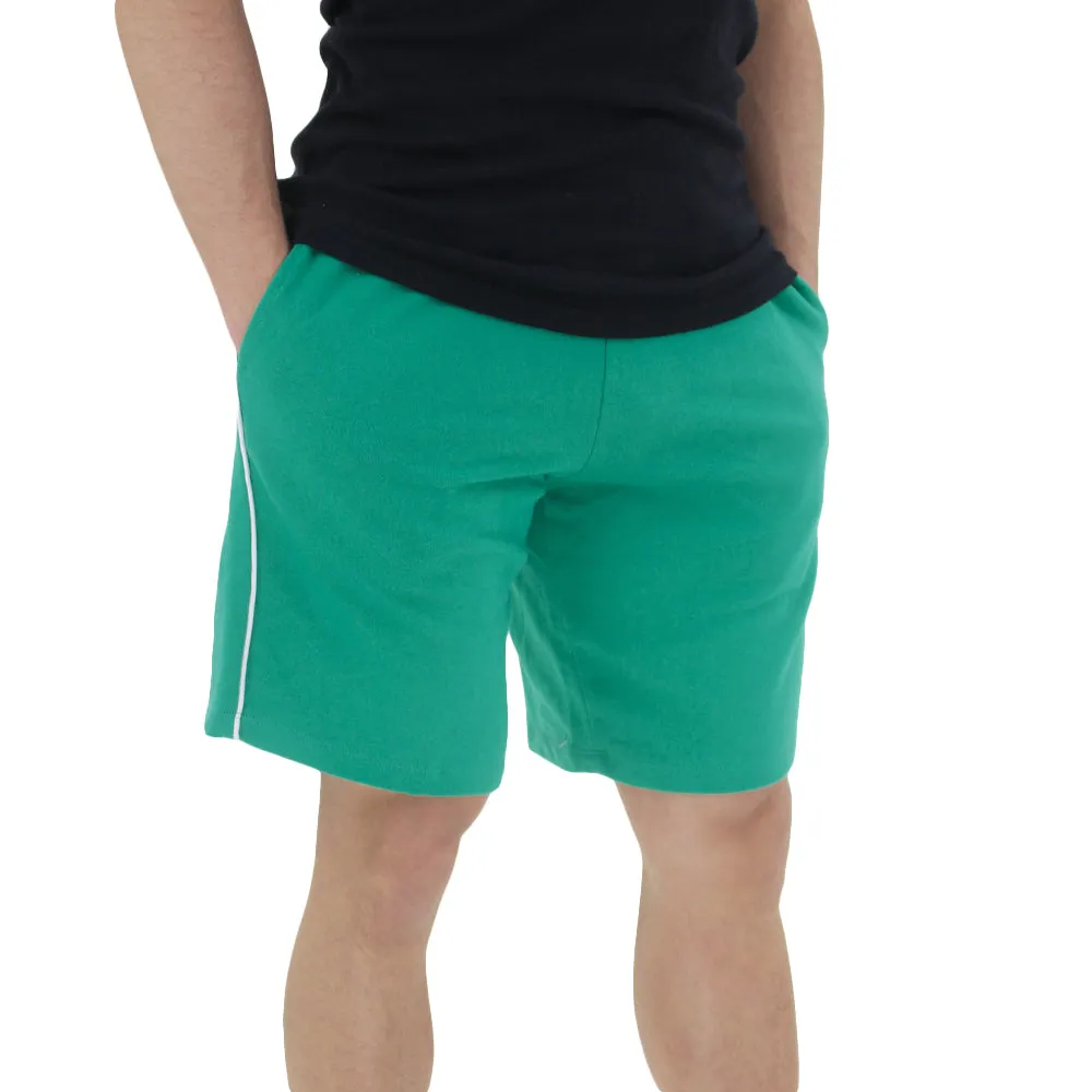 Short en coton uni pour homme, Vert
