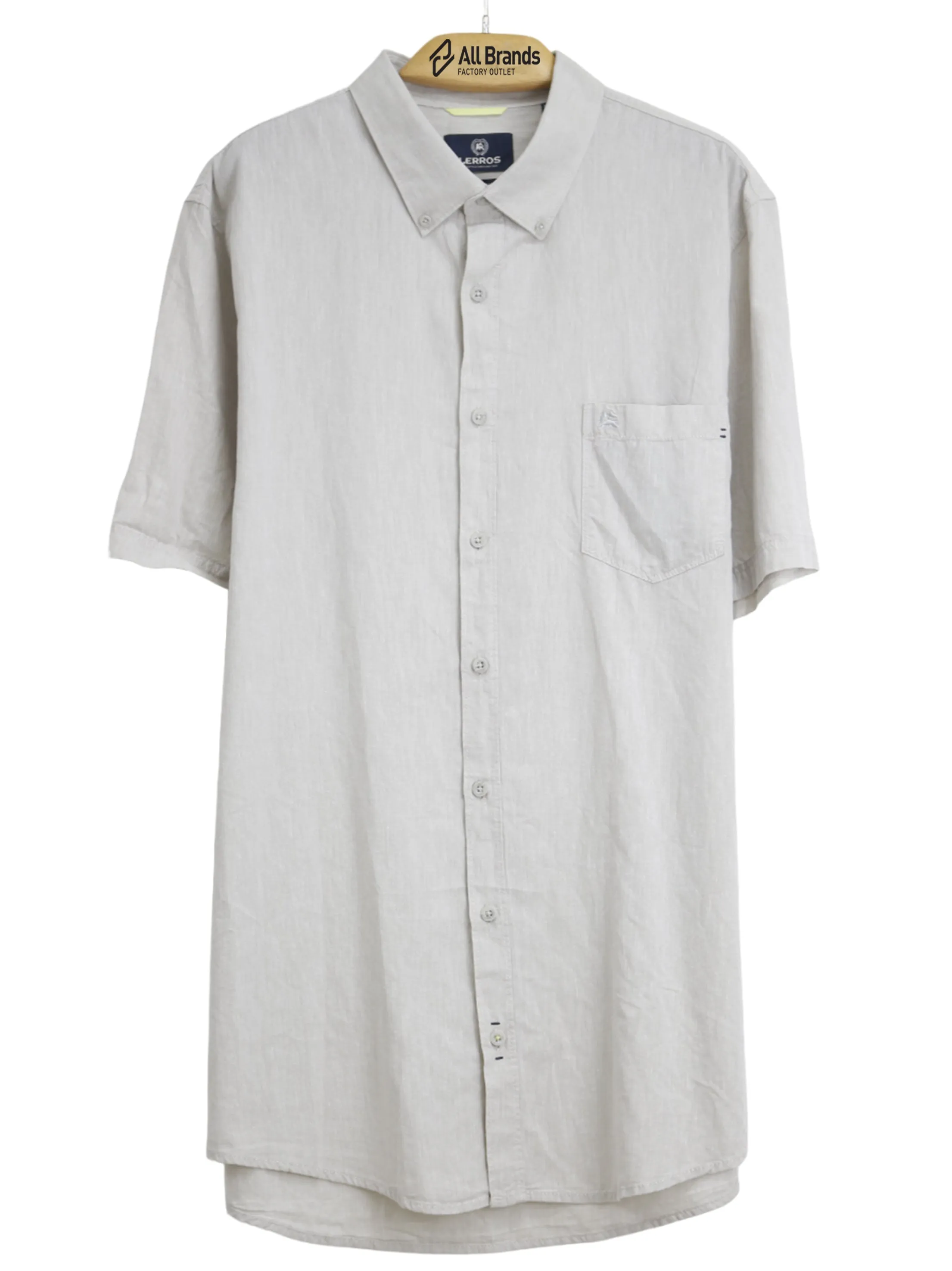 Chemise pour homme à poche latérale, Blanc cassé