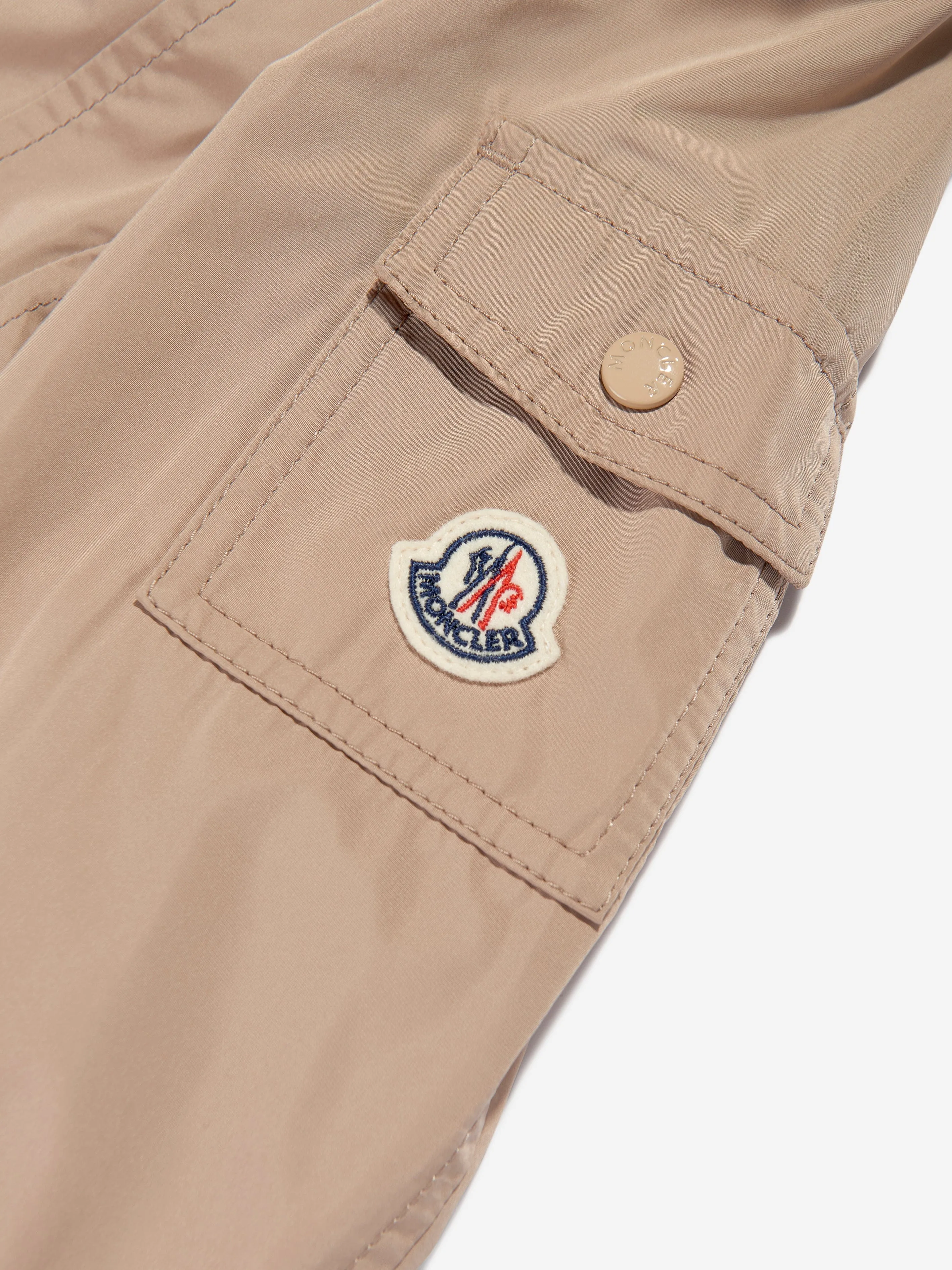 Moncler Enfant Manteau Long Arild pour Filles en Beige