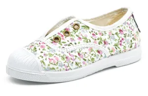 Natural World Eco: Elasticated Kids Sneakers - Flowers