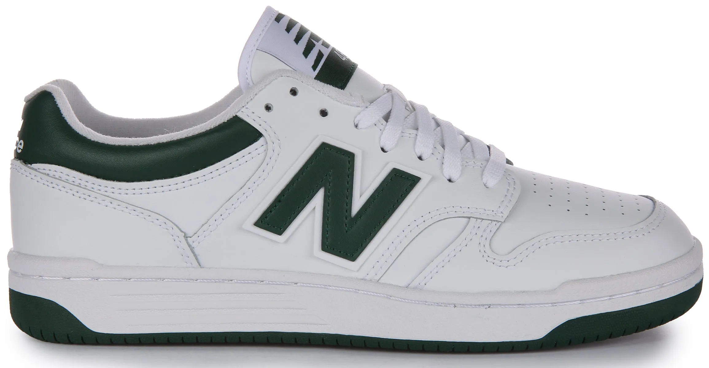 New Balance BB 480 LNG en blanc et vert Chaussures New Balance