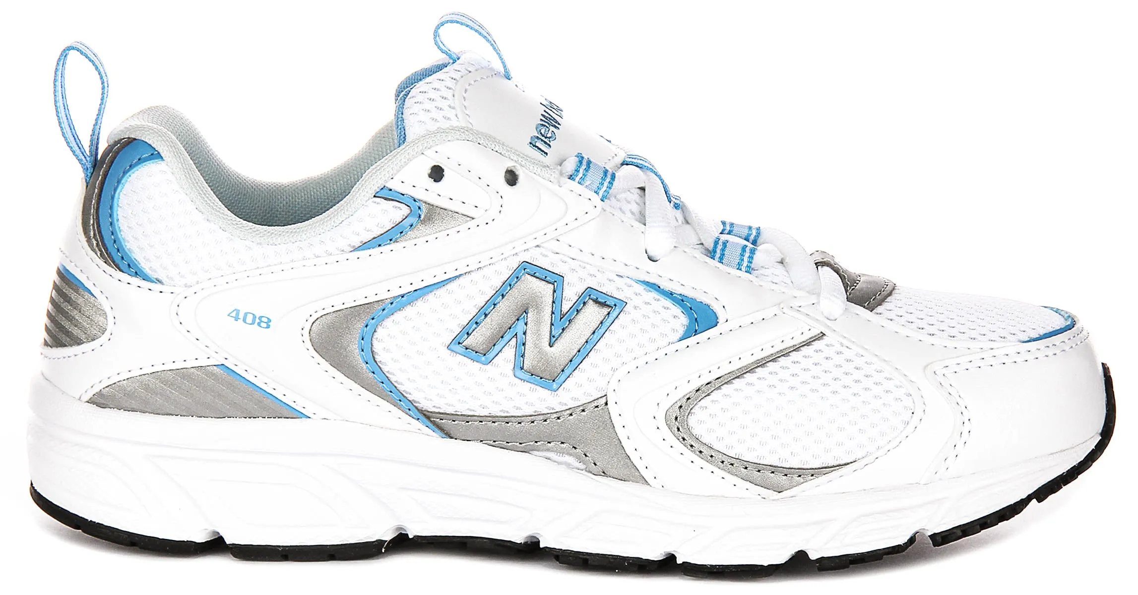New Balance ML 408B en blanc et bleu, chaussures de sport New Balance