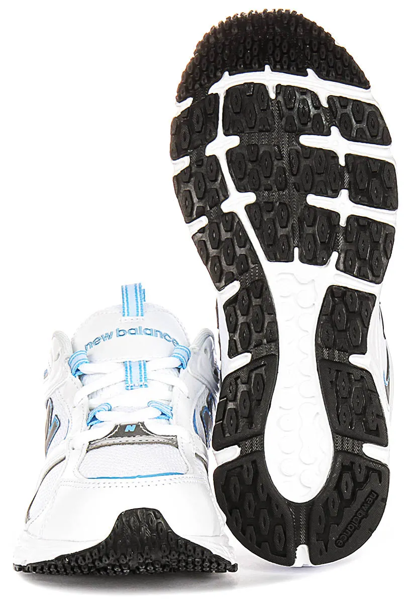 New Balance ML 408B en blanc et bleu, chaussures de sport New Balance