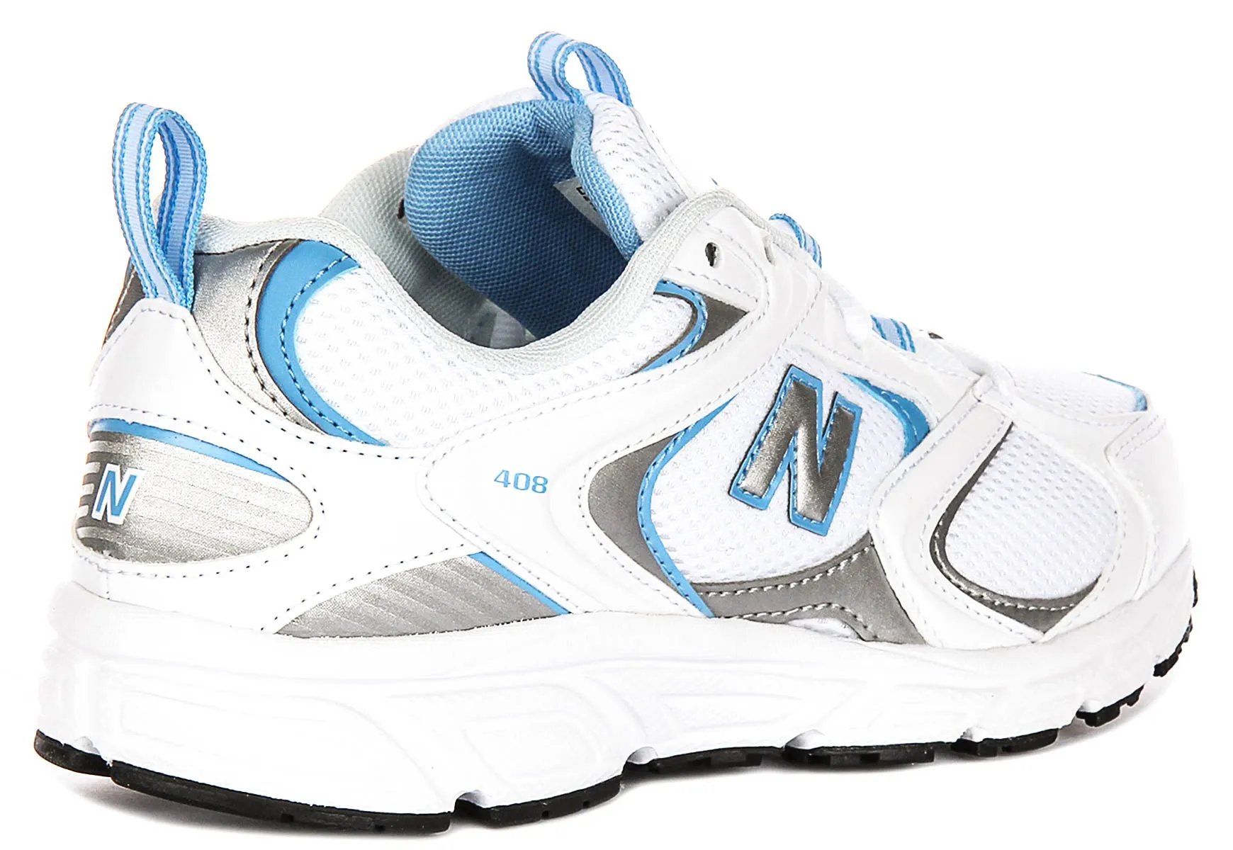 New Balance ML 408B en blanc et bleu, chaussures de sport New Balance