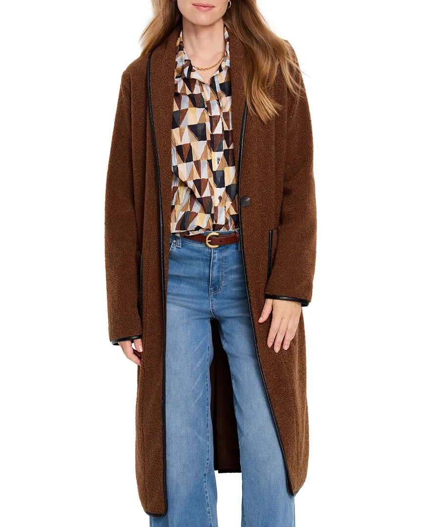 Manteau en teddy coupé NIC ZOE
