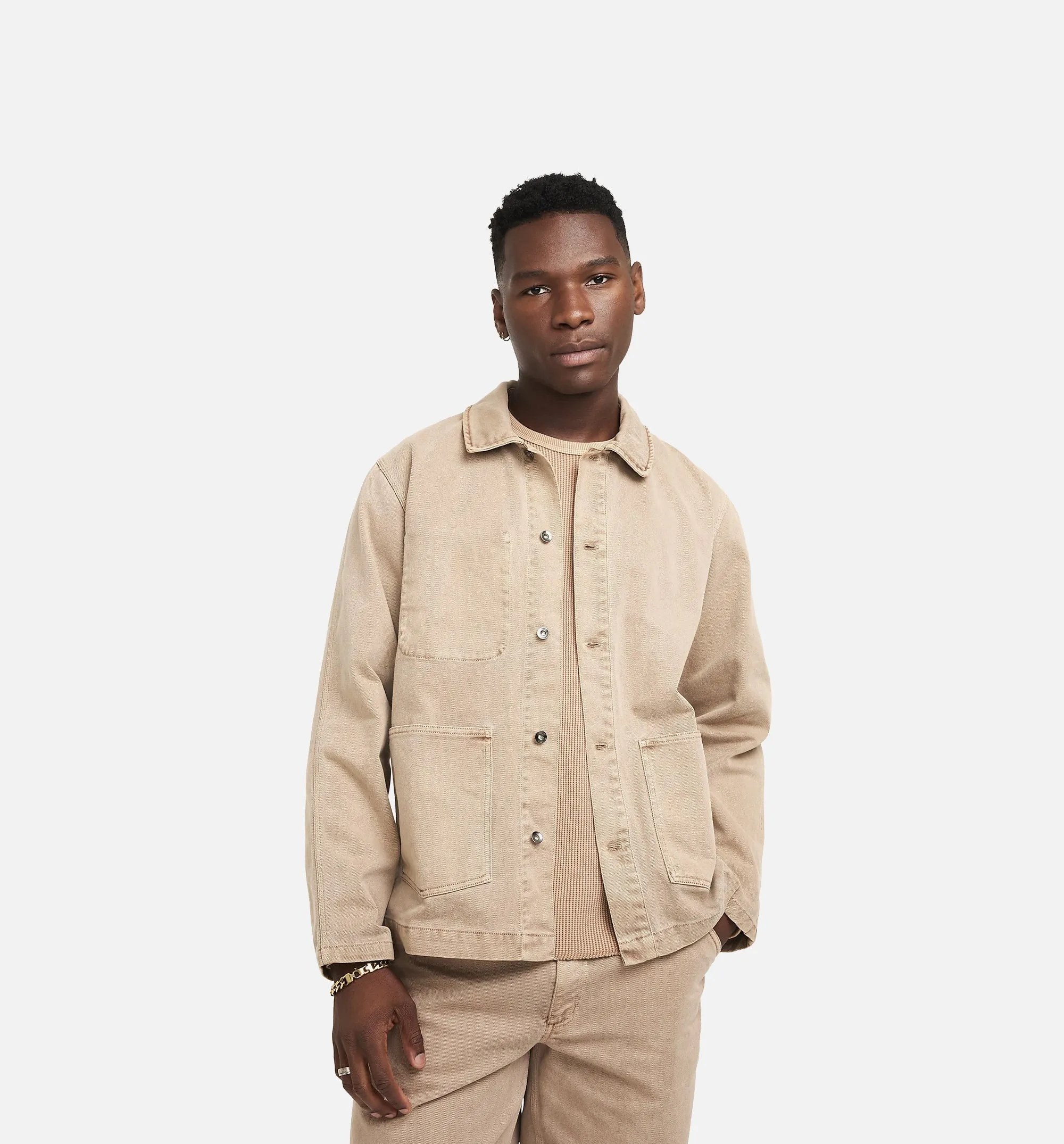 Veste boutonnée NSW Life pour homme - Marron