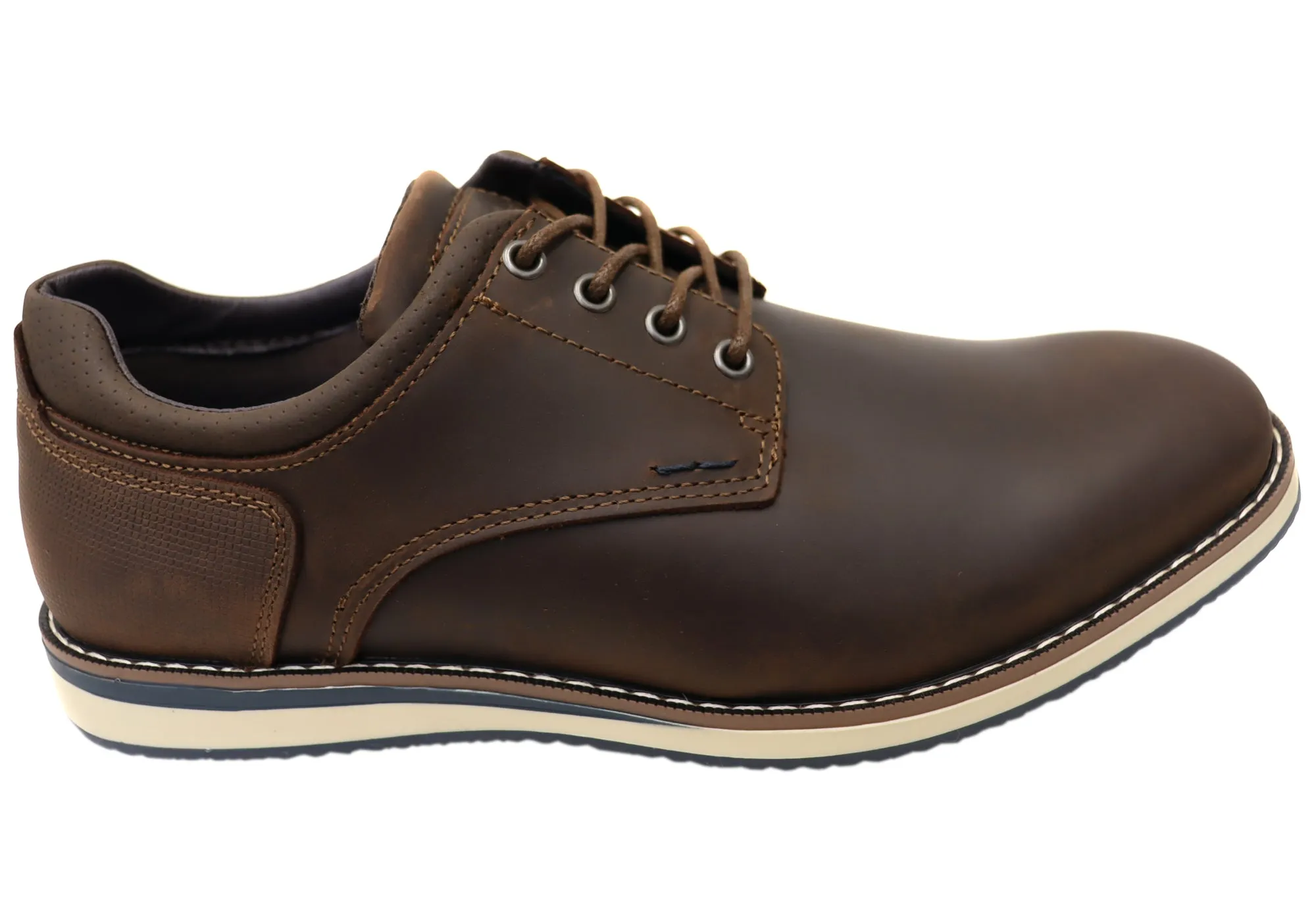 Nunn Bush par Florsheim Chaussures en cuir uni Circuit pour hommes EE Extra Large
