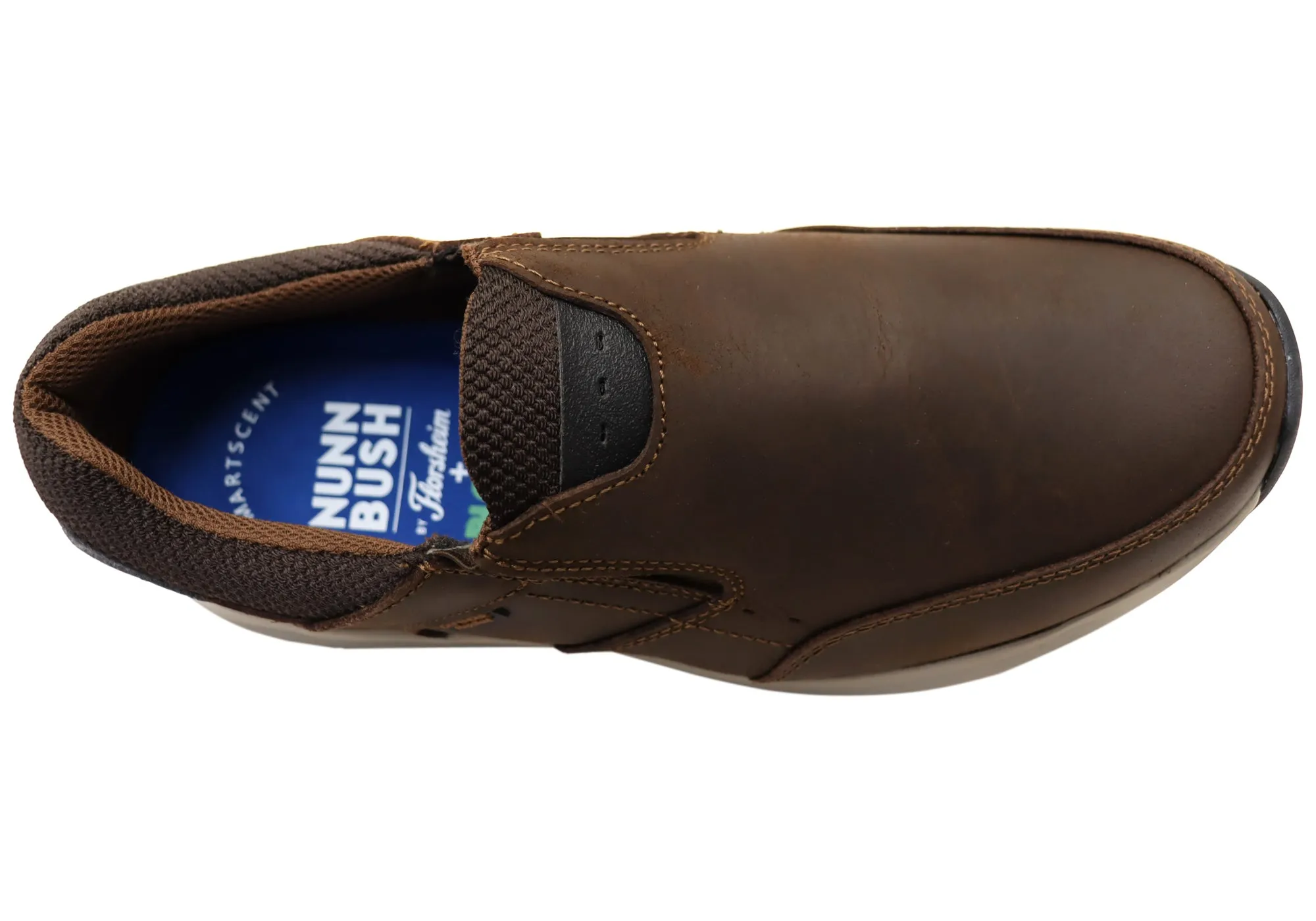 Nunn Bush By Florsheim Chaussures Homme Excursion Slip EE Extra Large en Cuir Chaussures Florsheim