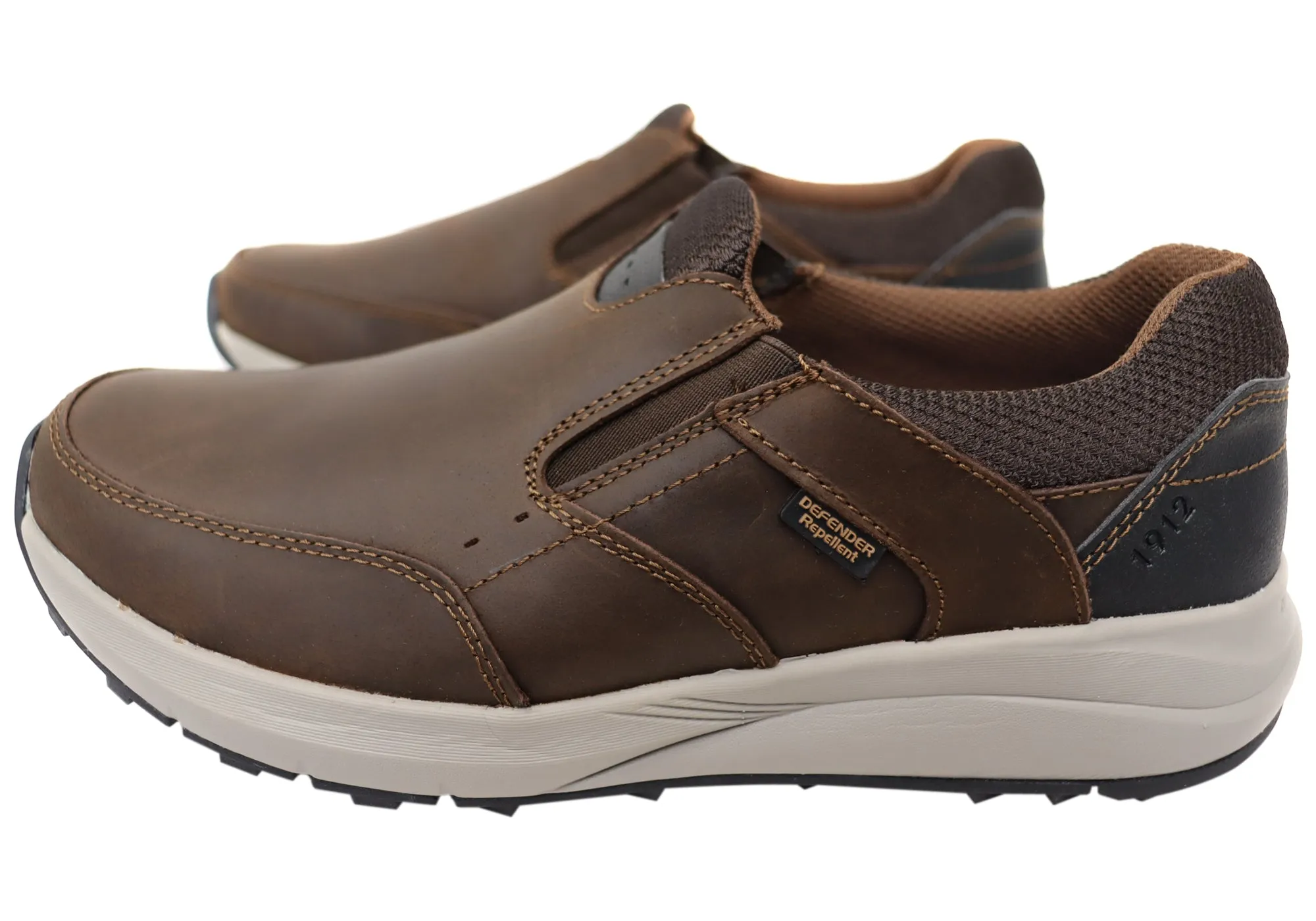 Nunn Bush By Florsheim Chaussures Homme Excursion Slip EE Extra Large en Cuir Chaussures Florsheim