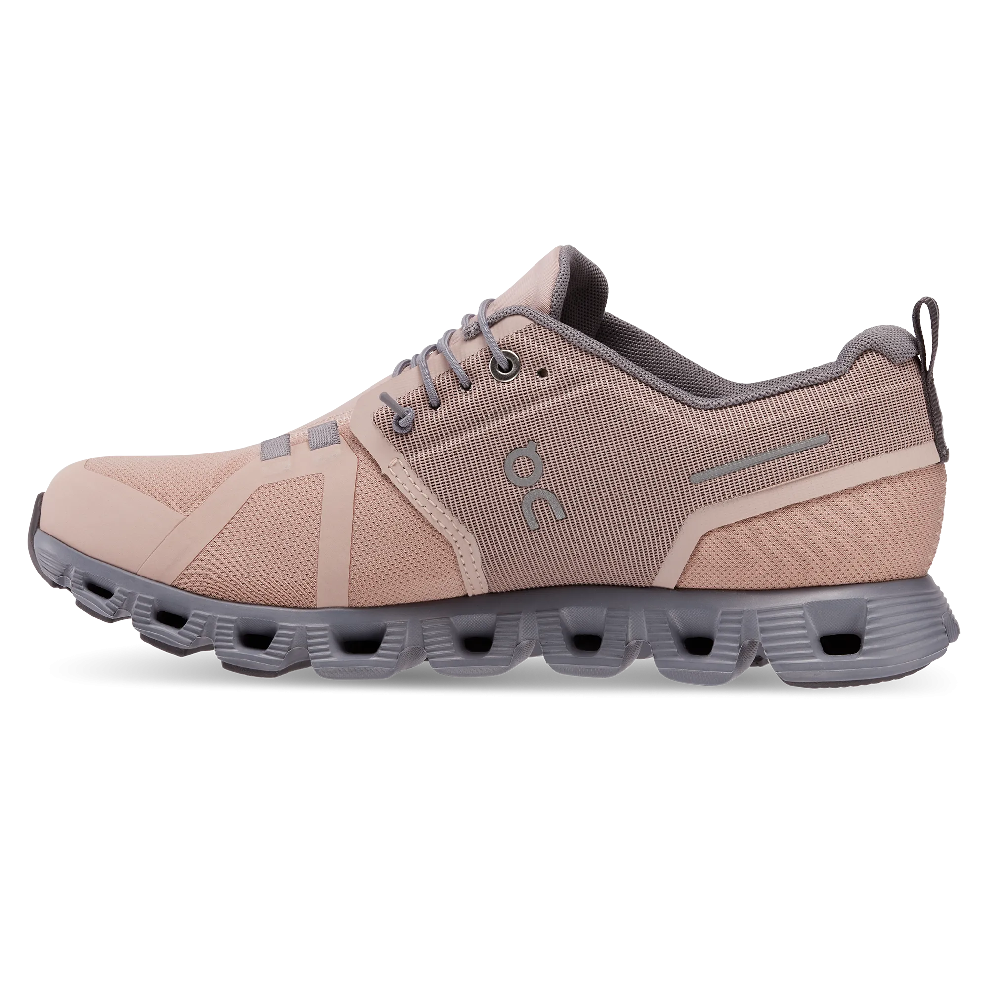 On Womens Cloud 5 Imperméable - Rose/Fossil (59.98527) On