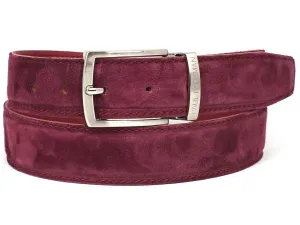 Paul Parkman Shoes Pau Parkman Men's Suede Belt in Purple