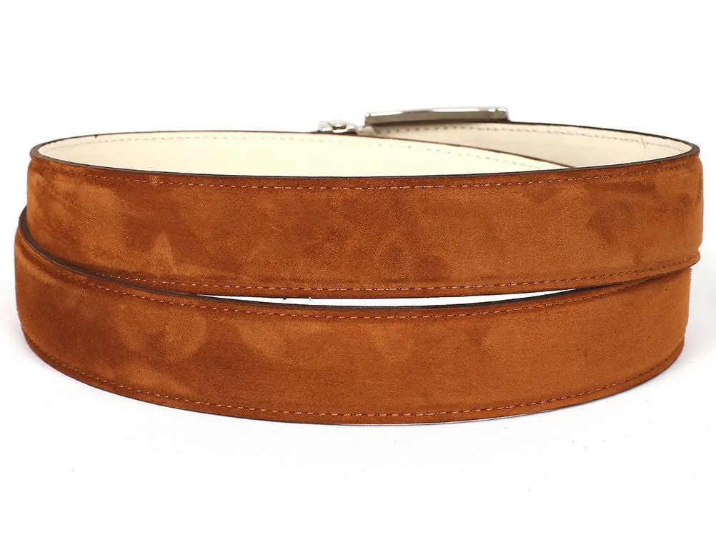 Paul Parkman Chaussures Ceinture en Suède pour Hommes Paul Parkman en Tabac