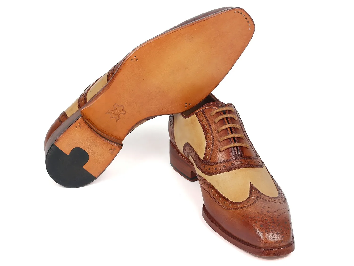 Paul Parkman Chaussures Paul Parkman Oxford bicolores en marron et beige