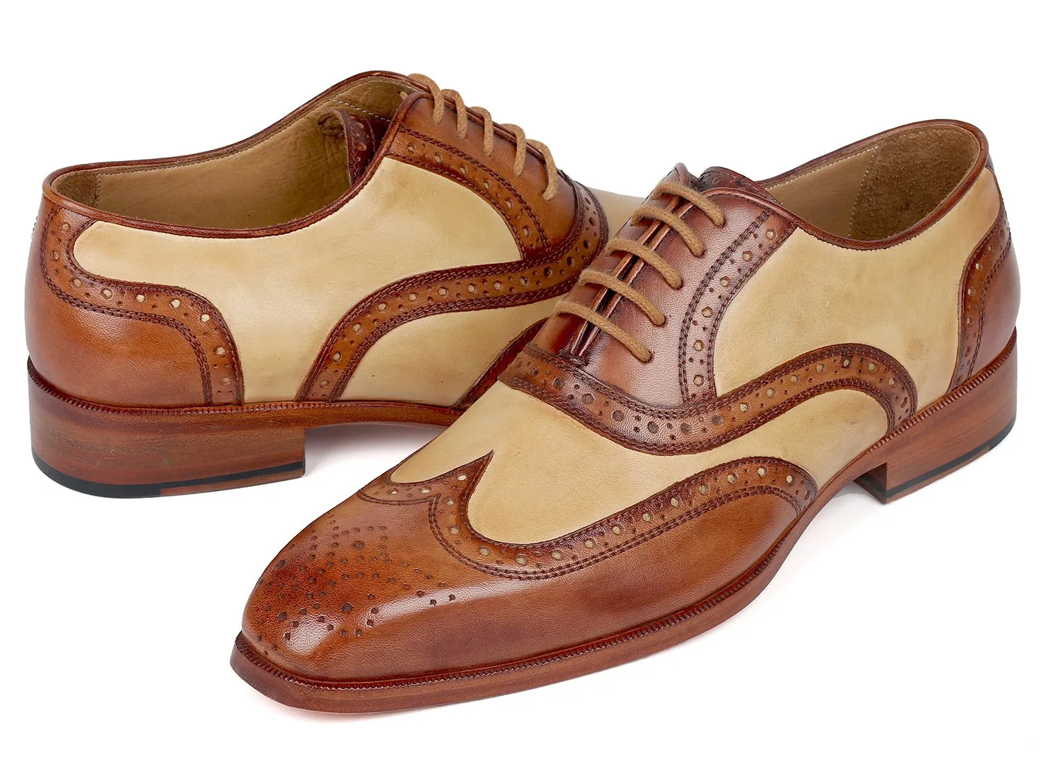 Paul Parkman Chaussures Paul Parkman Oxford bicolores en marron et beige