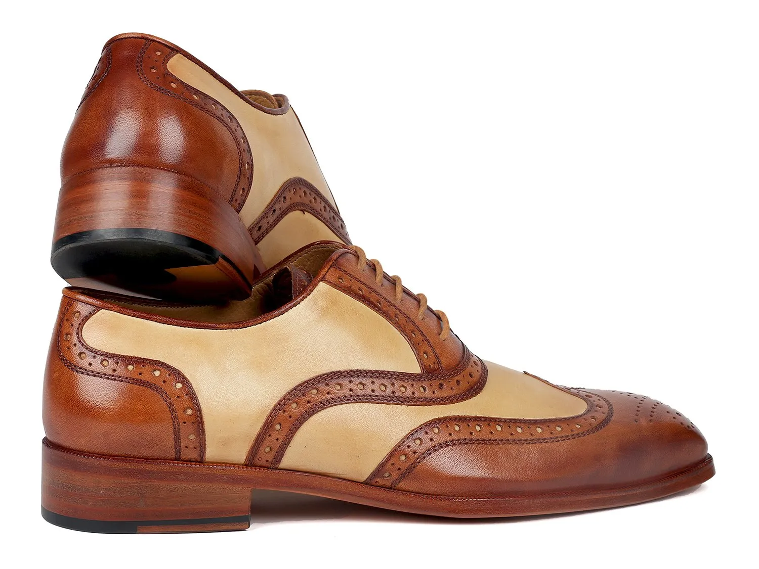 Paul Parkman Chaussures Paul Parkman Oxford bicolores en marron et beige