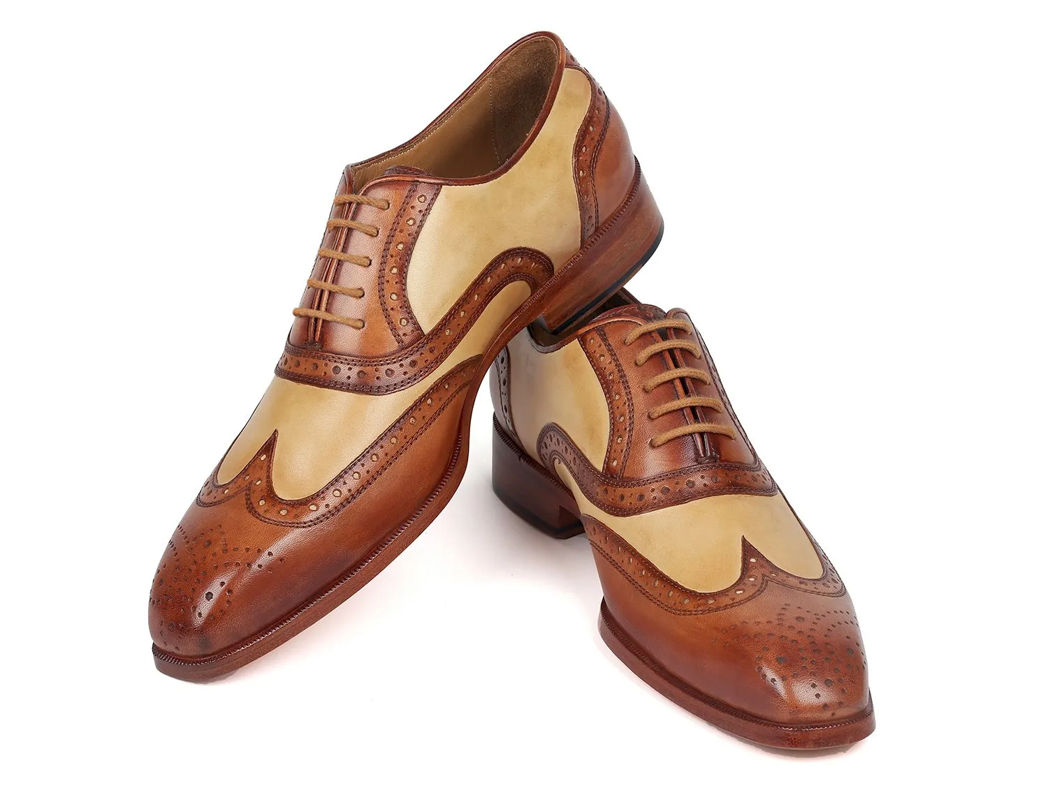 Paul Parkman Chaussures Paul Parkman Oxford bicolores en marron et beige