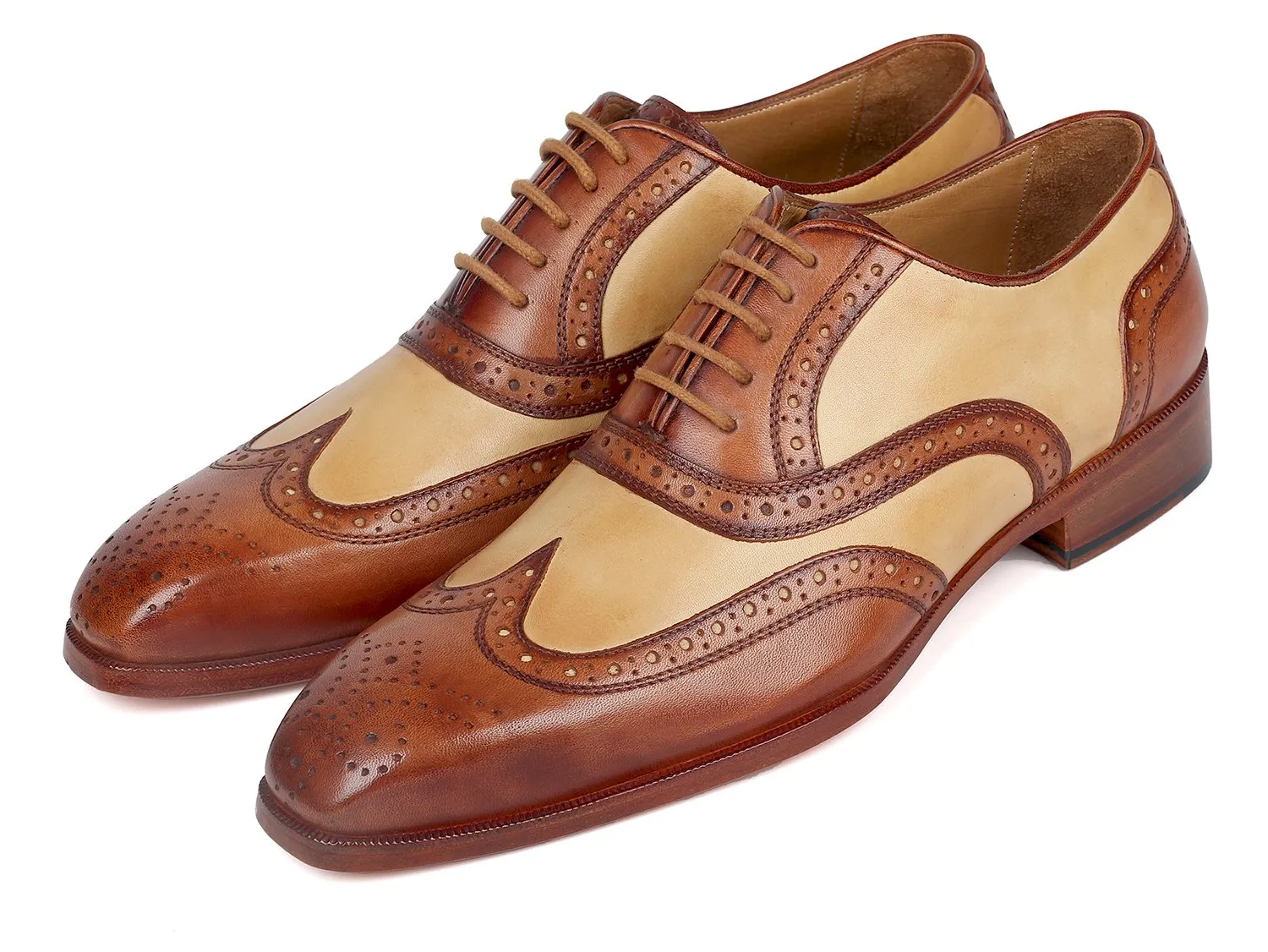 Paul Parkman Chaussures Paul Parkman Oxford bicolores en marron et beige