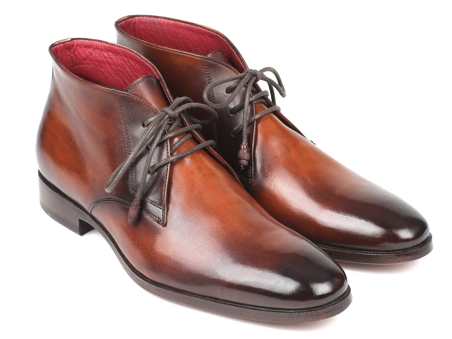 Paul Parkman Chaussures Bottes Chukka en Veau pour Homme Paul Parkman en Camel et Marron