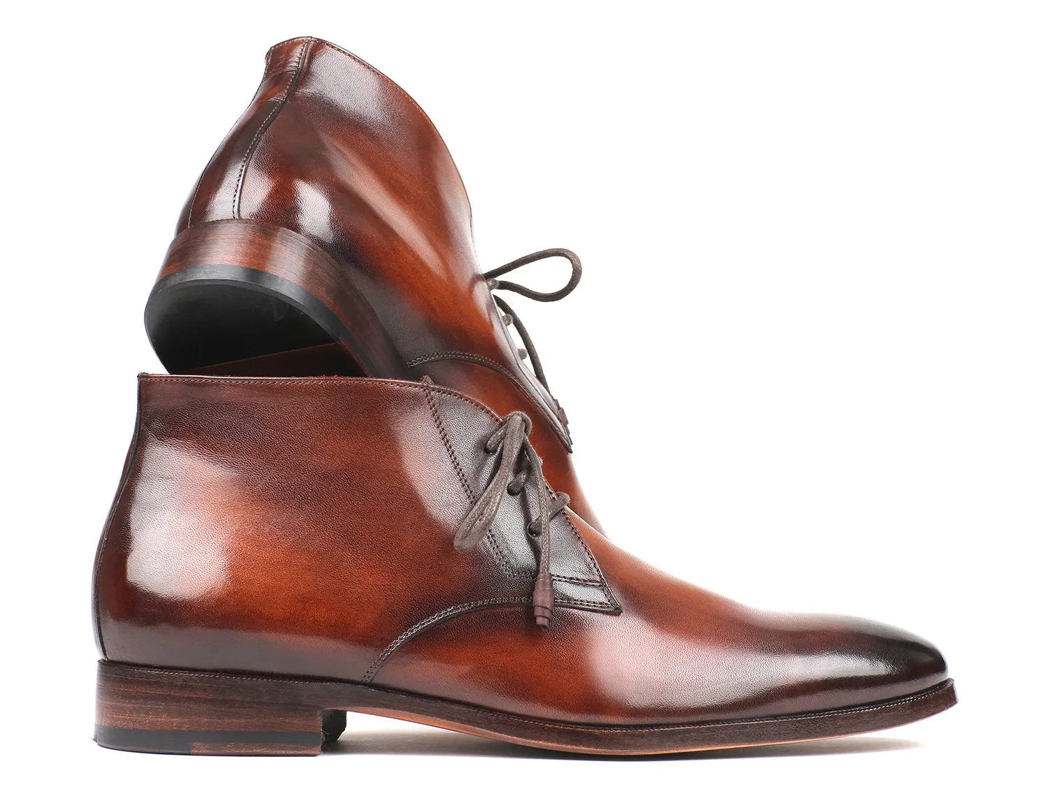 Paul Parkman Chaussures Bottes Chukka en Veau pour Homme Paul Parkman en Camel et Marron