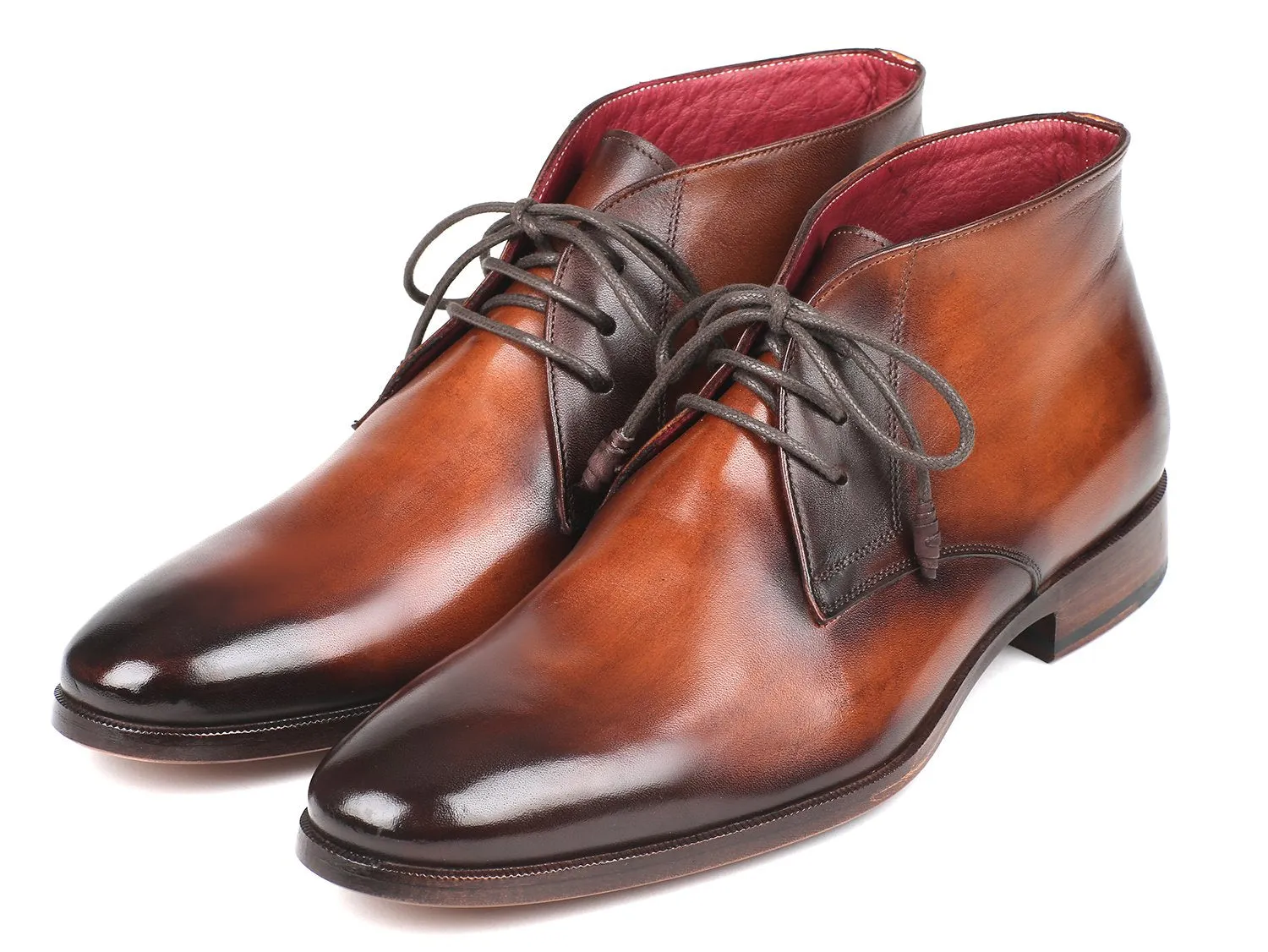 Paul Parkman Chaussures Bottes Chukka en Veau pour Homme Paul Parkman en Camel et Marron