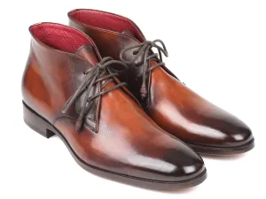 Paul Parkman Shoes Paul Parkman Men's Calfskin Chukka Boots in Camel & Brown