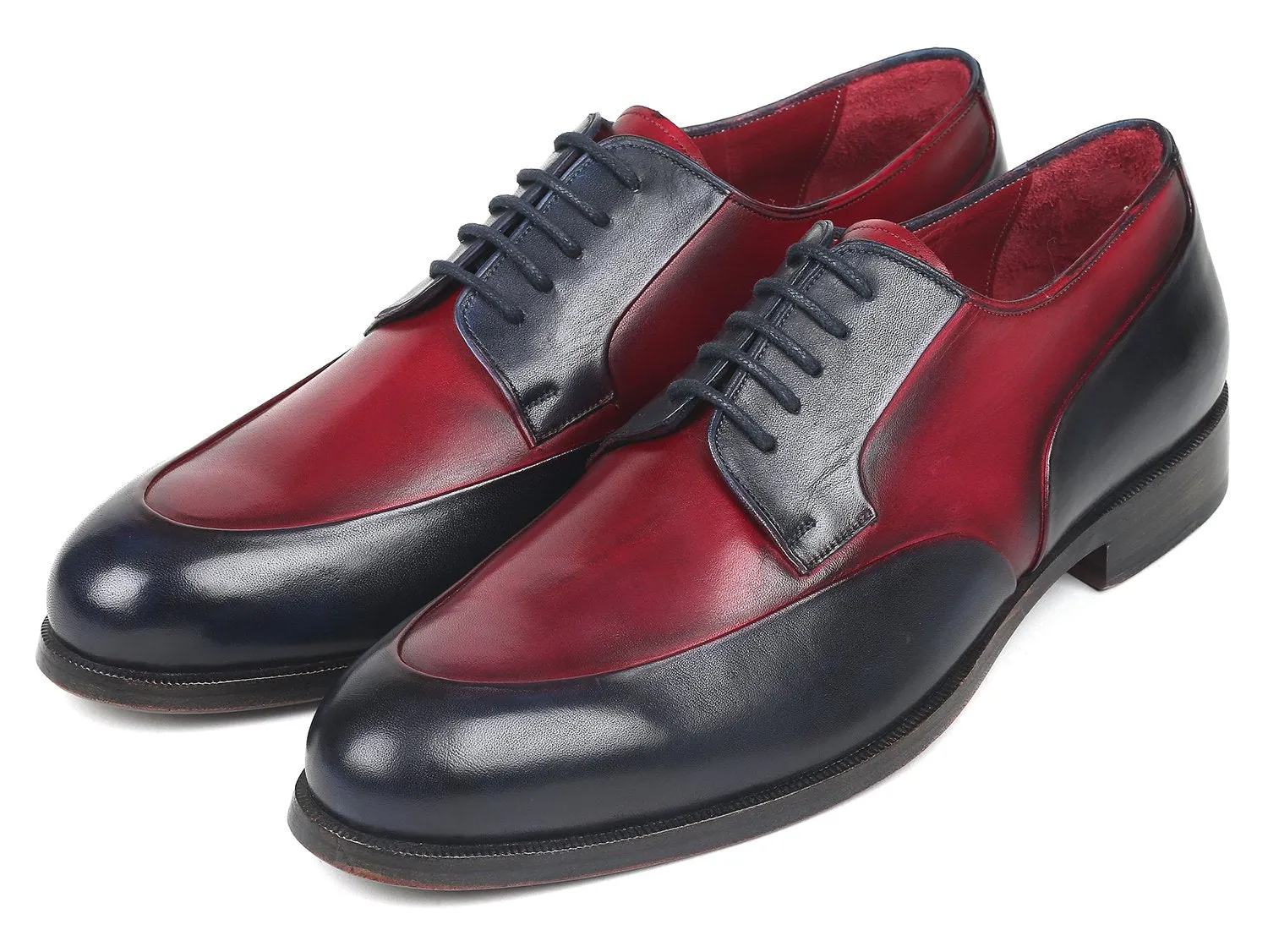 Paul Parkman Chaussures Paul Parkman Derby Homme en Bordeaux et Marine