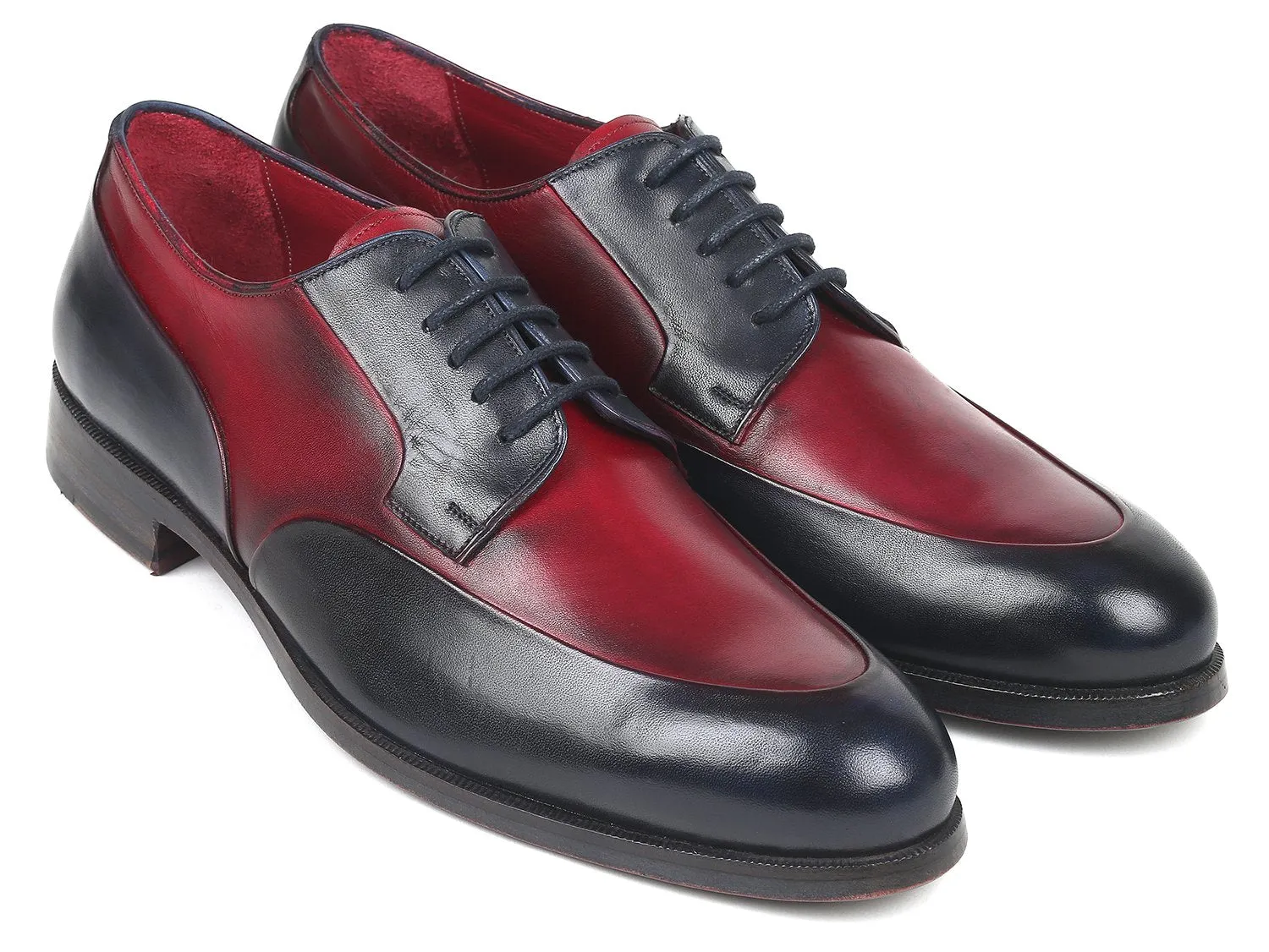 Paul Parkman Chaussures Paul Parkman Derby Homme en Bordeaux et Marine