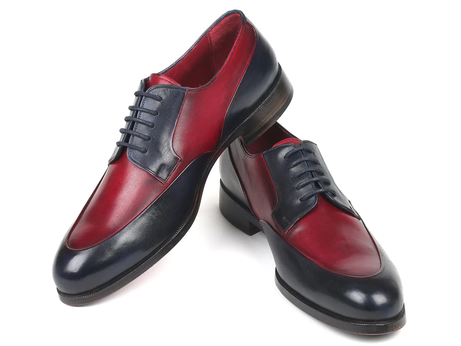 Paul Parkman Chaussures Paul Parkman Derby Homme en Bordeaux et Marine