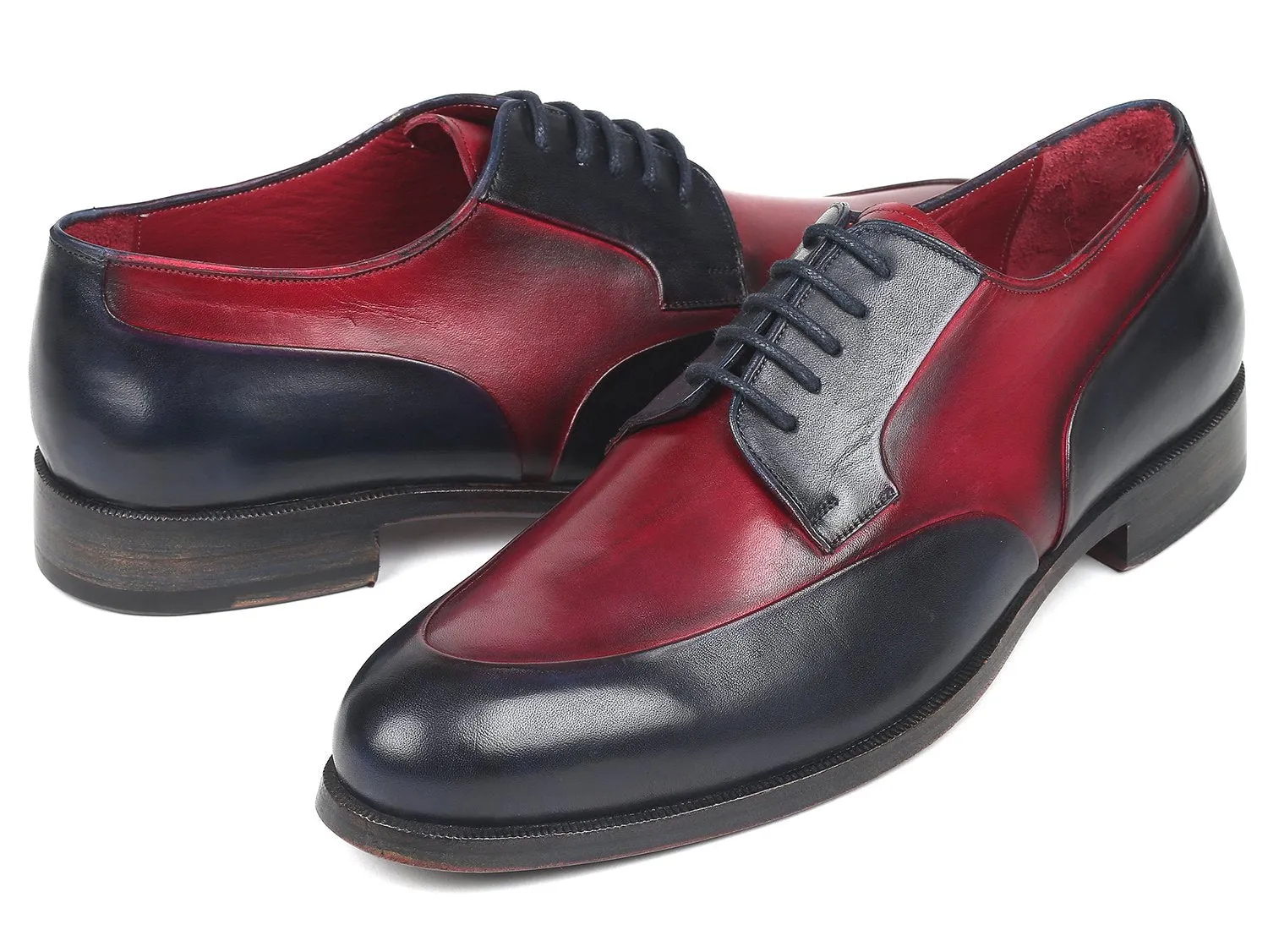 Paul Parkman Chaussures Paul Parkman Derby Homme en Bordeaux et Marine