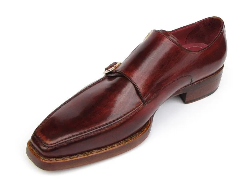 Paul Parkman Chaussures Paul Parkman Double Goodyear Monkstraps pour Homme en Bordeaux