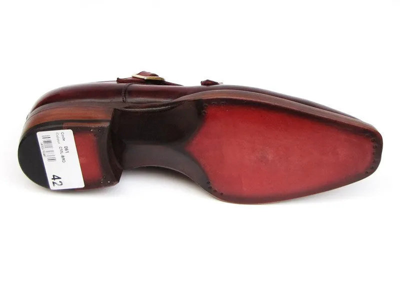 Paul Parkman Chaussures Paul Parkman Double Goodyear Monkstraps pour Homme en Bordeaux
