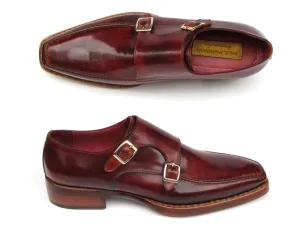 Paul Parkman Shoes Paul Parkman Men's Double Goodyear Welted Monkstraps in Burgundy