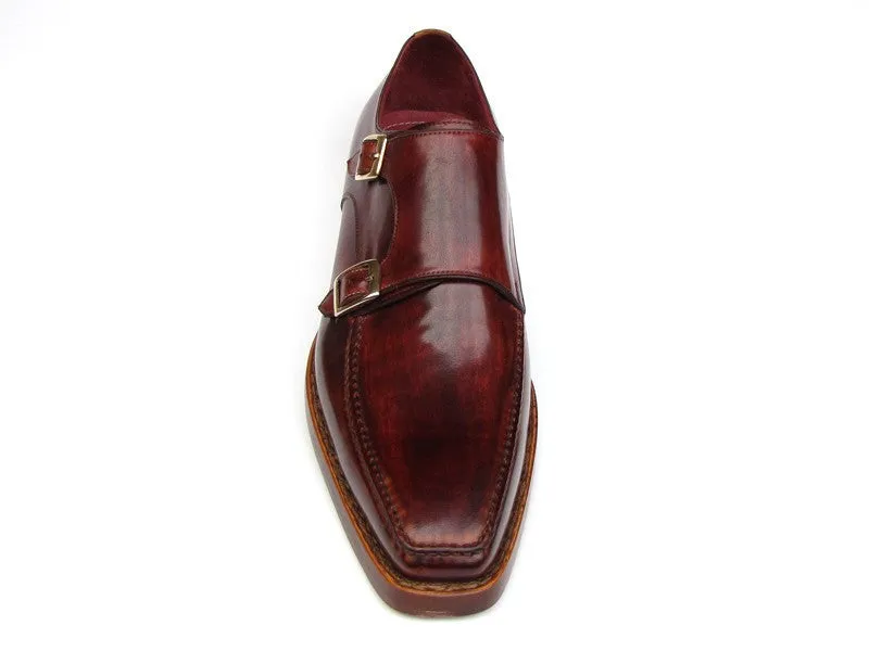 Paul Parkman Chaussures Paul Parkman Double Goodyear Monkstraps pour Homme en Bordeaux