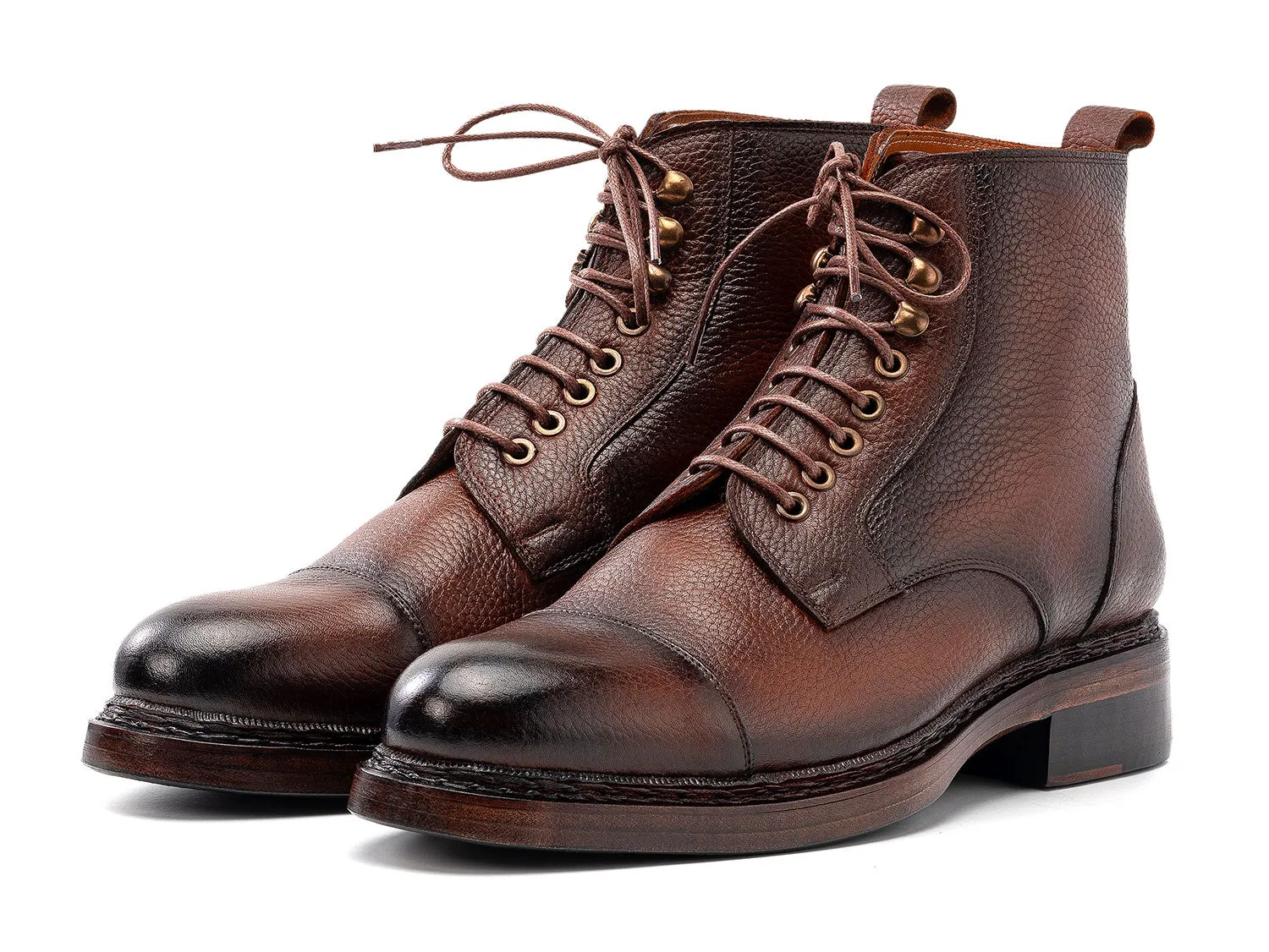 Paul Parkman Chaussures Bottes en cuir flottantes pour hommes Paul Parkman en marron