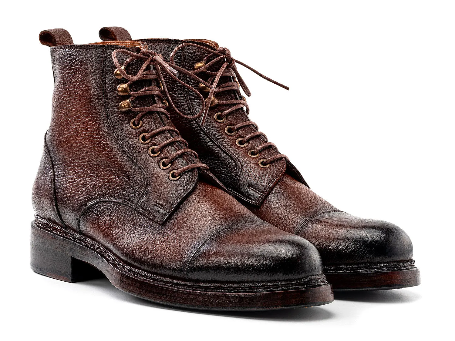 Paul Parkman Chaussures Bottes en cuir flottantes pour hommes Paul Parkman en marron