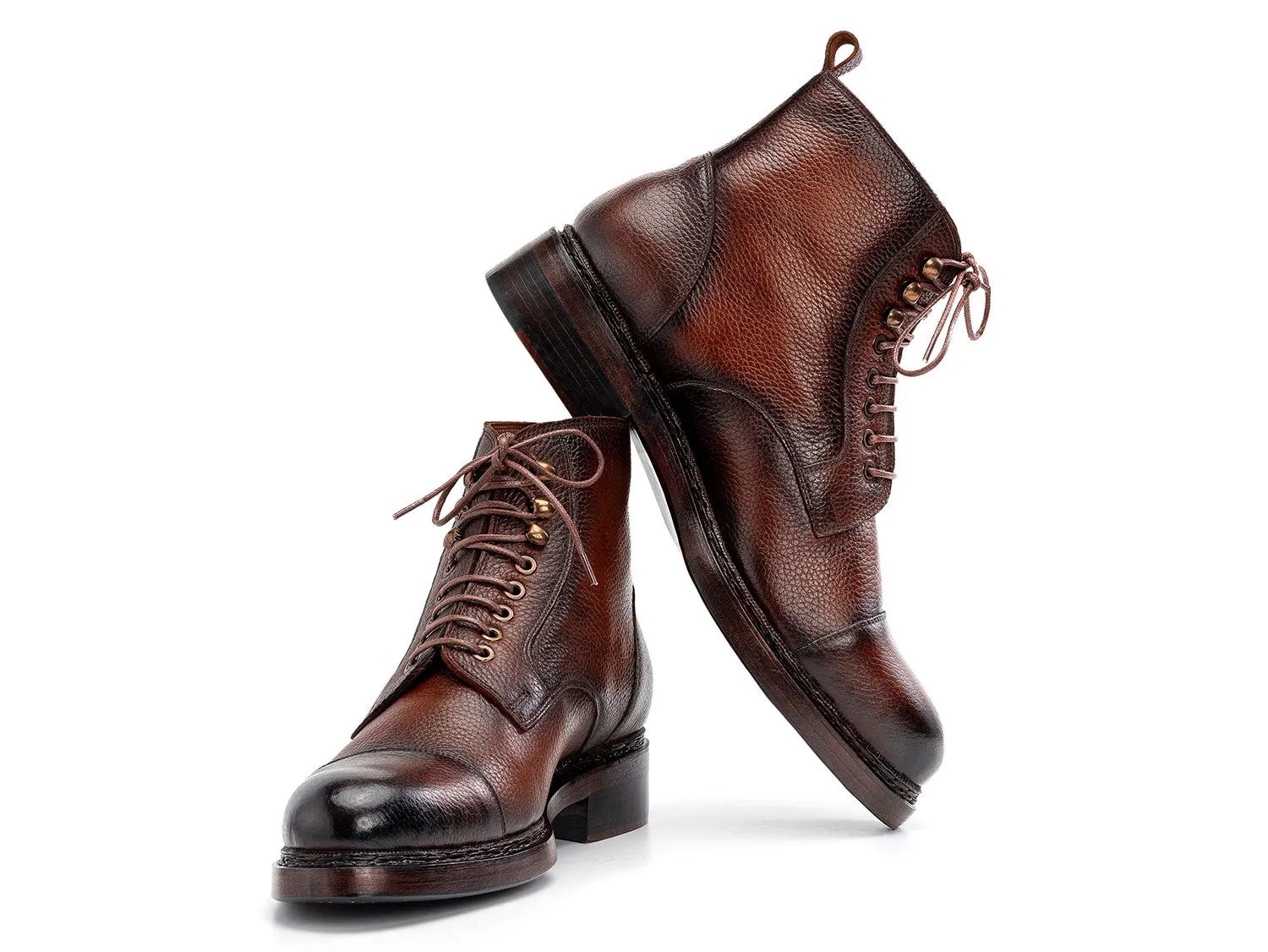 Paul Parkman Chaussures Bottes en cuir flottantes pour hommes Paul Parkman en marron