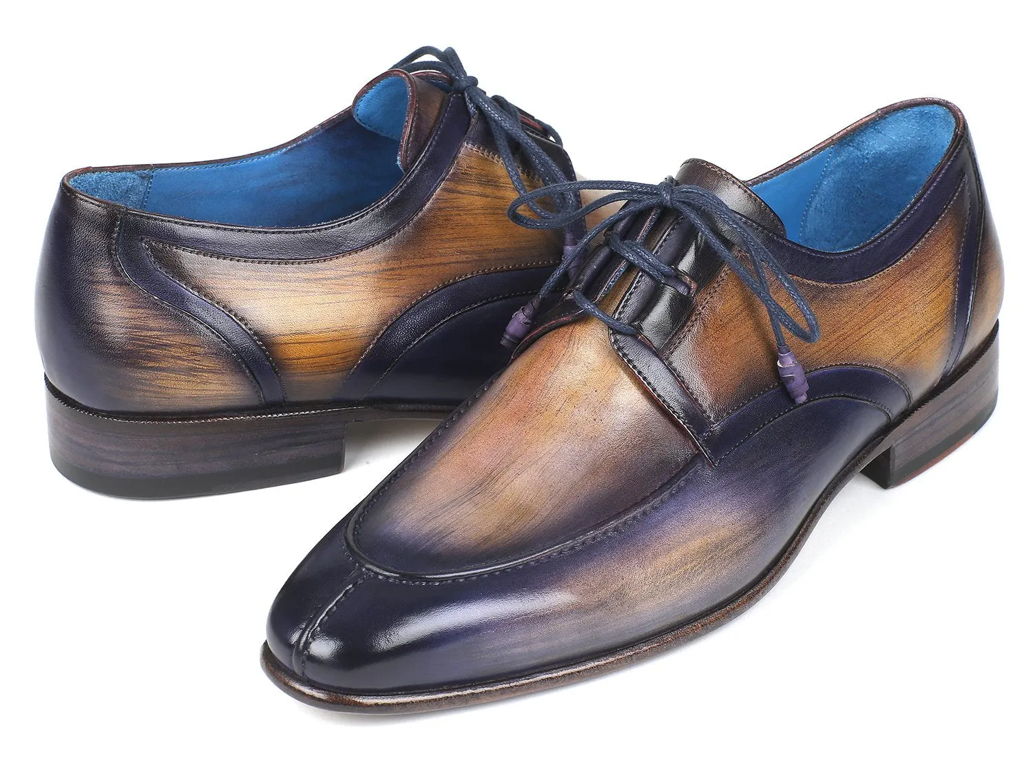 Paul Parkman Chaussures Paul Parkman Chaussures habillées à laçage Ghillie pour hommes en Camel & Violet