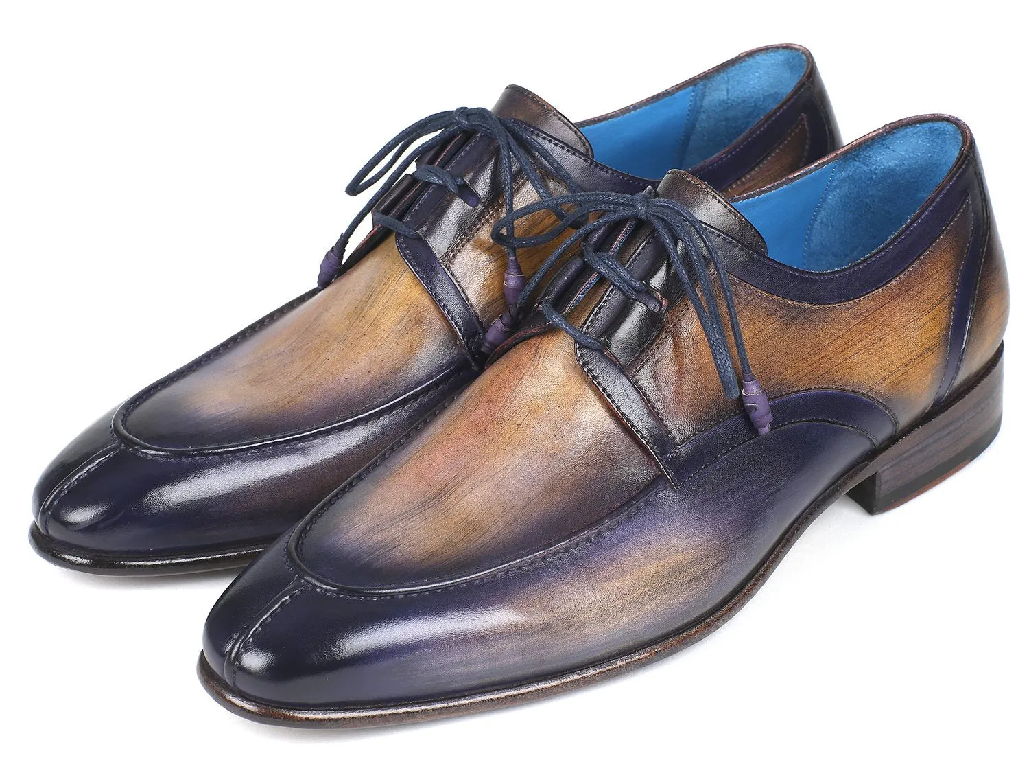 Paul Parkman Chaussures Paul Parkman Chaussures habillées à laçage Ghillie pour hommes en Camel & Violet
