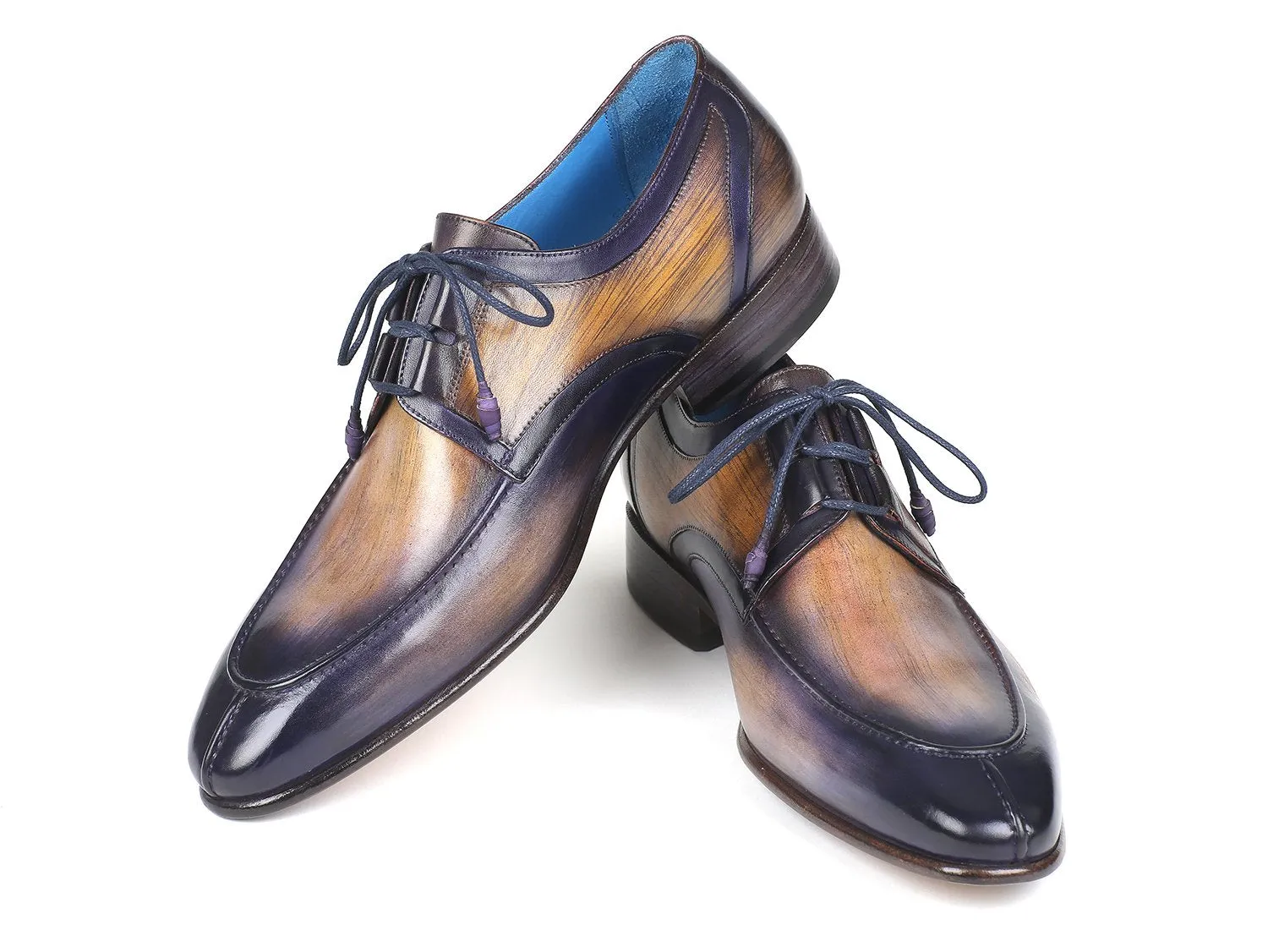 Paul Parkman Chaussures Paul Parkman Chaussures habillées à laçage Ghillie pour hommes en Camel & Violet