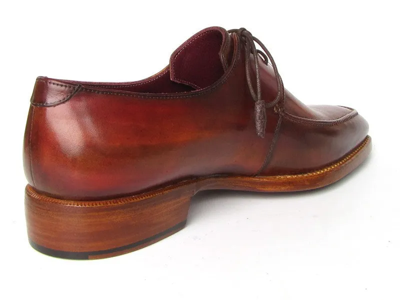 Paul Parkman Chaussures Paul Parkman Derby à Empeigne Carrée avec Couture Goodyear pour Homme en Marron
