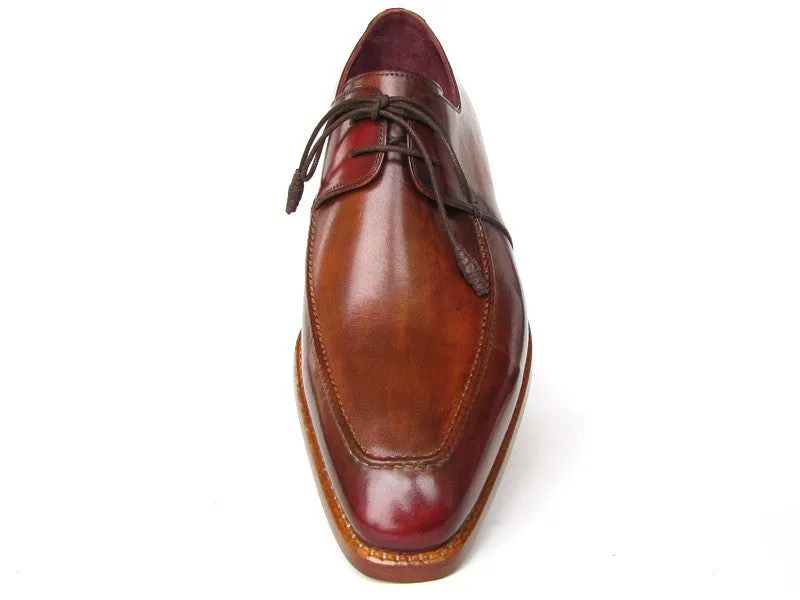 Paul Parkman Chaussures Paul Parkman Derby à Empeigne Carrée avec Couture Goodyear pour Homme en Marron