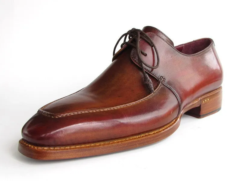 Paul Parkman Chaussures Paul Parkman Derby à Empeigne Carrée avec Couture Goodyear pour Homme en Marron