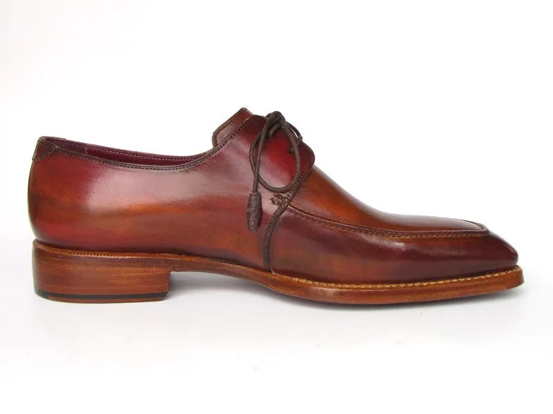 Paul Parkman Chaussures Paul Parkman Derby à Empeigne Carrée avec Couture Goodyear pour Homme en Marron