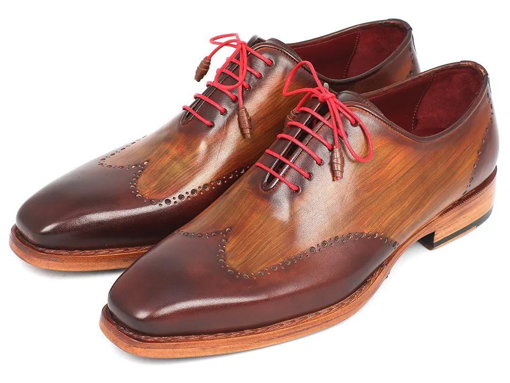 Paul Parkman Chaussures Paul Parkman Oxfords à bout effilé Goodyear Welted pour Homme en Marron & Camel