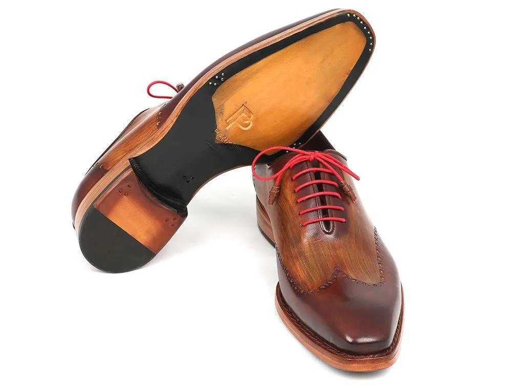 Paul Parkman Chaussures Paul Parkman Oxfords à bout effilé Goodyear Welted pour Homme en Marron & Camel